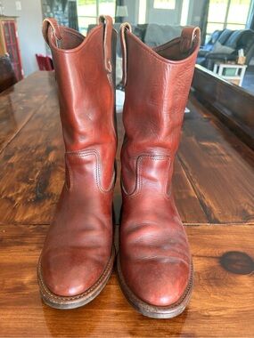 Browning Men's Rustic Brown Pull-On Cowboy Boots